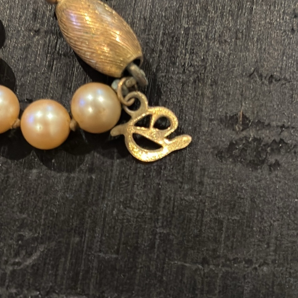 Vintage Danecraft Knotted Pearl Long Necklace Classy - Picture 2 of 6